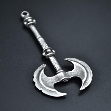 Balta Kolye Ucu - Antik Gümüş Kaplama - Kod:193