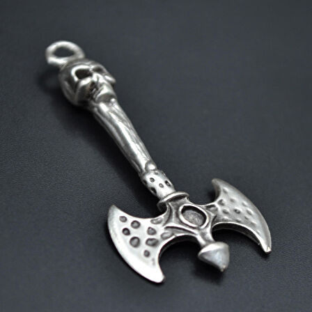 Balta Kolye Ucu - Antik Gümüş Kaplama - Kod:218