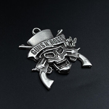 Guns'n Roses Kolye Ucu - Antik Gümüş Kaplama - Kod:302