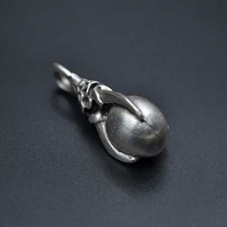 Gotik Ejderha Pençesi Kolye Ucu - Antik Gümüş Kaplama - Kod:48