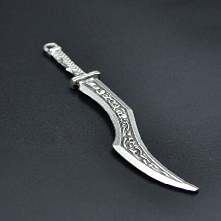 Kılıç Kolye Ucu - Antik Gümüş Kaplama - Kod:189