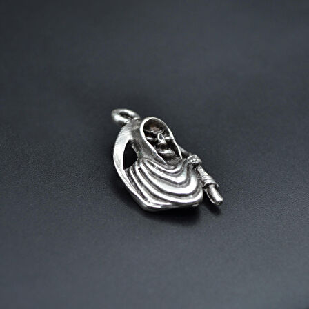 Tırpanlı Azrail Kolye Ucu - Antik Gümüş Kaplama - Kod:272