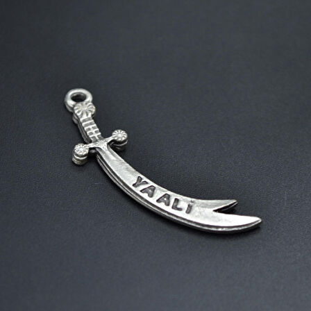 Zülfikar Kılıcı Kolye Ucu - Antik Gümüş Kaplama - Kod:150