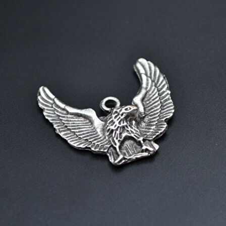 Kartal Kolye Ucu - Antik Gümüş Kaplama - Kod:31