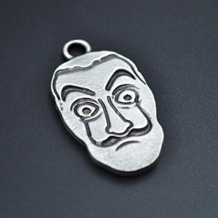 La Casa De Papel - Salvador Dali Kolye Ucu - Antik Gümüş Kaplama - Kod:41