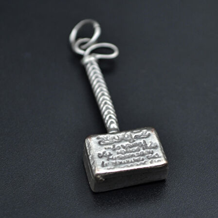 Thor Çekici Kolye Ucu - Antik Gümüş Kaplama - Kod:18