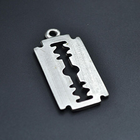 Jilet Kolye Ucu - Antik Gümüş Kaplama - Kod:43