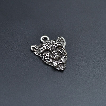 Leopar Kolye Ucu - Antik Gümüş Kaplama - Kod:253