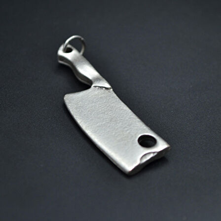 Satır - Gastronomi Kolye Ucu - Antik Gümüş Kaplama - Kod:5