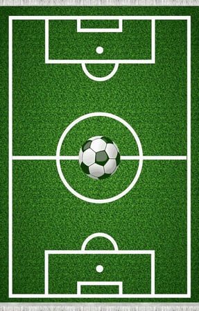 Futbol Sahası Desenli Çocuk Odası Halısı – Kaymaz Tabanlı Yıkanabilir Dijital Baskı Halı