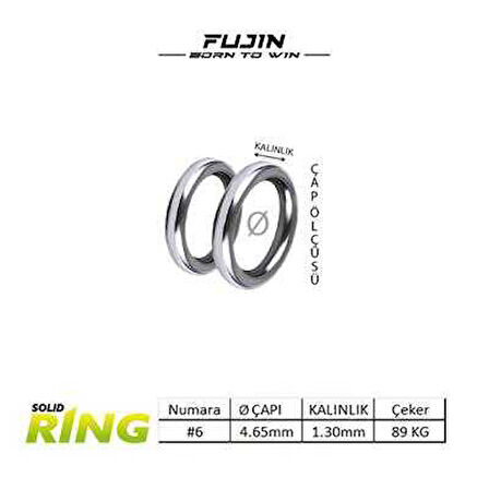 Fujin Solid Ring Halka 6 No