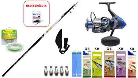 Kendo Azurro Surf 420cm 150 gr & Okuma Safina SNW-8000A SURF SETİ