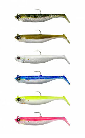Savage Gear Savage Minnow 10 cm 20 gr 2+1 Blue Pearl Silver