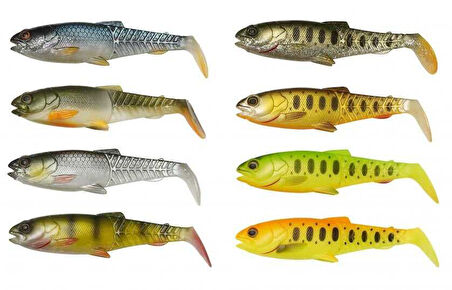 Savage Gear Craft Cannibal Paddletail 8.5 cm 7 gr Sahte Balık Golden Ambulance