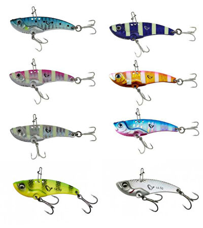 Savage gear 3D VIB Blade 3,5 cm 4gr Sahte Balık Purple Zebra Glow