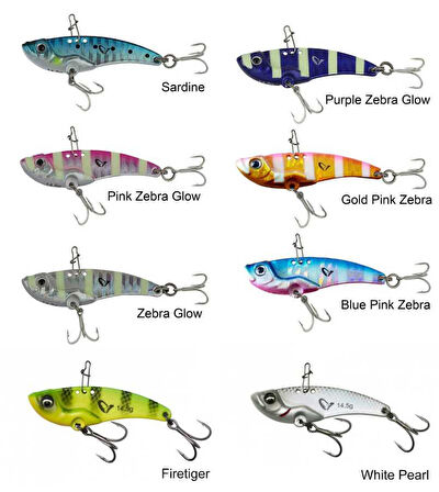 Savage gear 3D VIB Blade 3,5 cm 4gr Sahte Balık Purple Zebra Glow