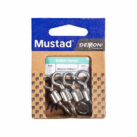 Mustad Demon Swivel DLSS01 Fırdöndü Standart-NO:2 - 8Lİ