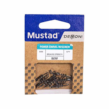 Mustad Demon Burma Fırdöndülü Klips DLT07 Standart-NO:4 - 6LI