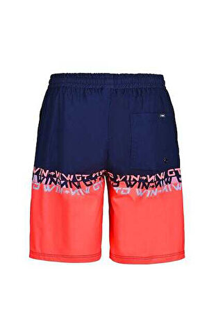 Fujin Pro Angler Board Short Mayo Scarlet Dark Navy XLarge (XL)