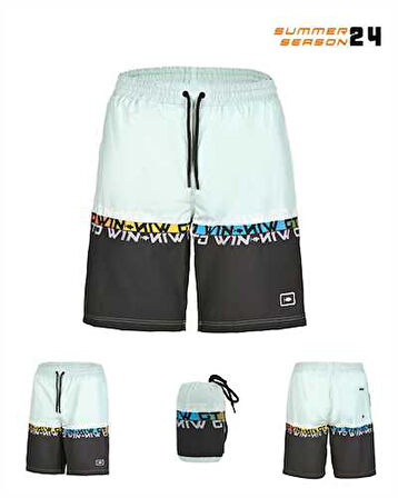 Fujin Pro Angler Board Short Mayo Anthracite Turquoise Large (L)