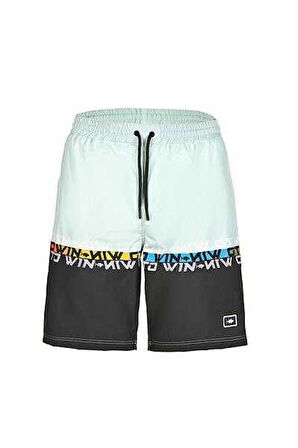 Fujin Pro Angler Board Short Mayo Anthracite Turquoise Large (L)