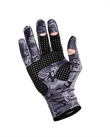 Fujin Pro Angler Winter Gloves Black Camo M/L