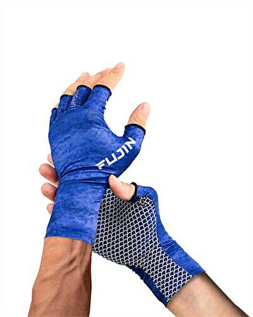 Fujin Pro Angler Summer Gloves Blue L/XL