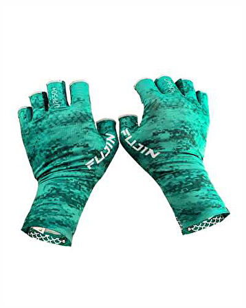 Fujin Pro Angler Summer Gloves Green L/XL