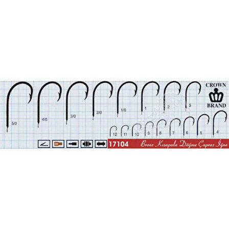 Crown Olta İğnesi 17104 100lü Standart-NO:5-0