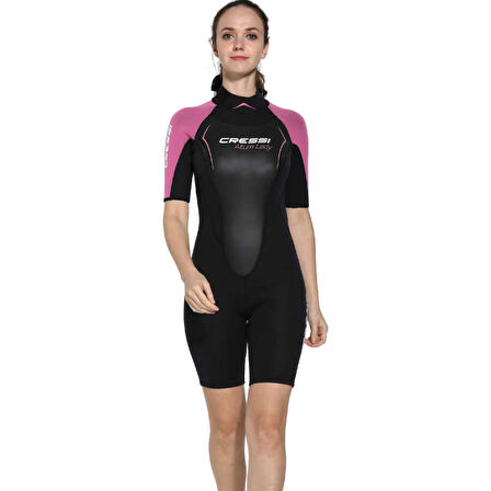 Cressi Altum Lady Shorty Yüzme Elbisesi BLACK - PINK-3MM - M