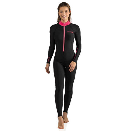 Cressi Skin Lady Tek Parça Dalış Elbisesi BLACK - PINK-1MM - XS