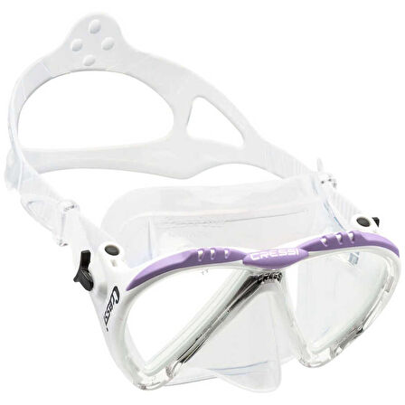 Cressi Lince Dalış Maskesi WHITE-LILAC