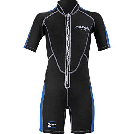 Cressi Lido Junior Shorty Dalış Elbisesi BLACK / BLUE-2MM - L (12/13 YAŞ)