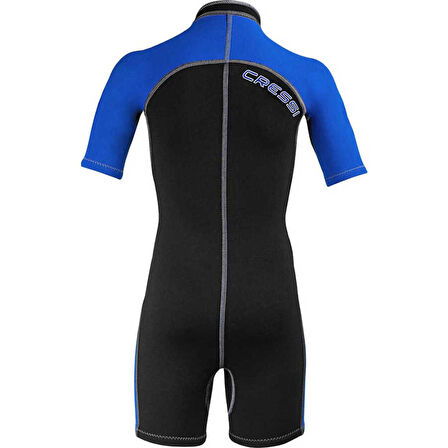 Cressi Lido Junior Shorty Dalış Elbisesi BLACK / BLUE-2MM - L (12/13 YAŞ)