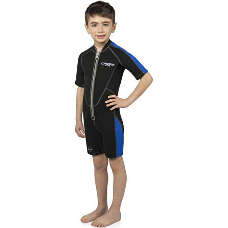 Cressi Lido Junior Shorty Dalış Elbisesi BLACK / BLUE-2MM - M (10/11 YAŞ)