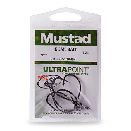 Mustad 92553NP-BN Olta İğnesi Standart-NO:1/0 - 7Lİ