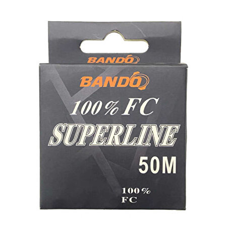 Bando Süperline %100 FluoroCarbon Misina Standart-0.24MM - 50MT - 6.5KG