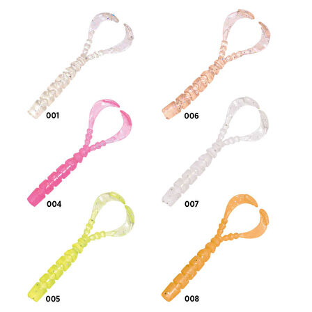 Mustad Aji Worm Chiki-Chiki Sahte Kurt 004-4CM - 12Lİ
