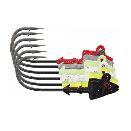 Mustad Sd824 Shad Jig Head CH - CHARTREUSE-14GR - 3LU - 4-0