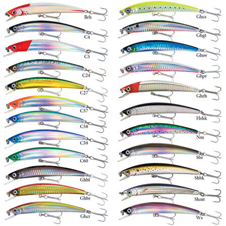 Yozuri Original Crystal Minnow Sinking Sahte Balığı GHBR-110MM