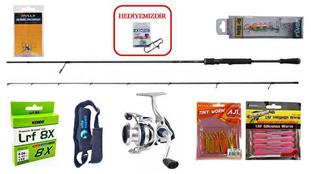 DAM Yagi Ultra Light Jig 210 cm 2-12 gr & Okuma Aria 1000A LRF Seti
