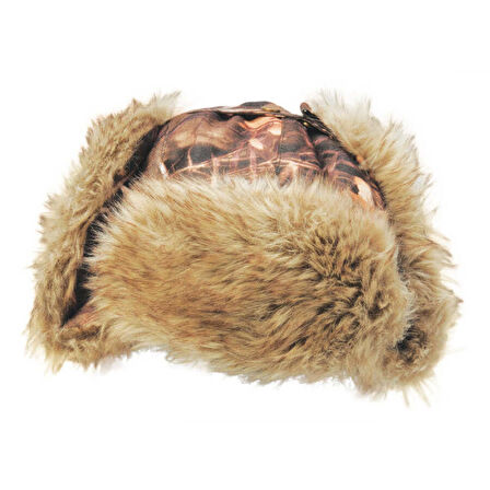 Remixon Fur Cap Sazlık Desenli Kalpak Standart-M