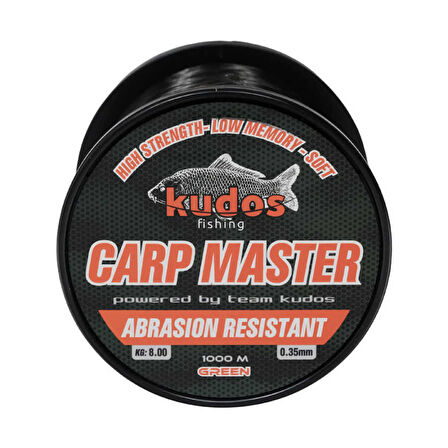Kudos Carp Master 1000m 0.35  Yeşil Misina Standart-0,40mm