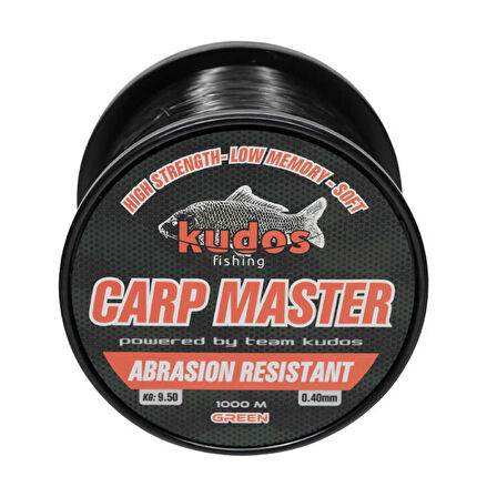 Kudos Carp Master 1000m 0.35  Yeşil Misina Standart-0,40mm