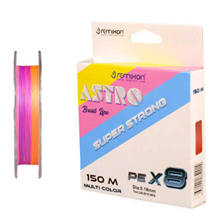 Remixon Astro 8X 0.10mm 150m M.Color İp Misina Standart-0.13mm