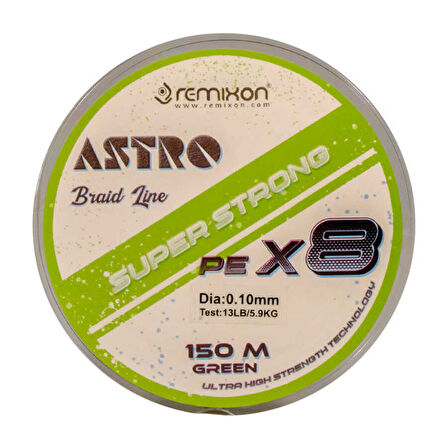 Remixon Astro 8X 0.06mm 150m Green İp Misina Standart-0.18mm