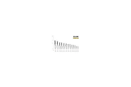 Fujin J Rolling Snap Bilyalı Kilitli Klips Black Nickel 12 no