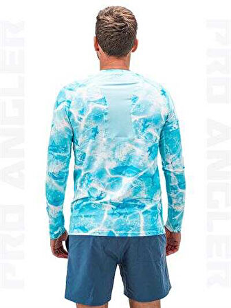 Fujin Pro Angler S24 T-Shirt Water Camo Small (S)