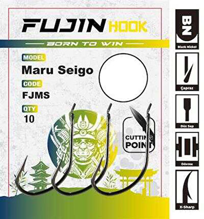 Fujin Maru Seigo Deliksiz Çapraz Olta Kancası 13 no