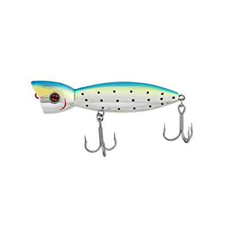 FUJIN La-Nina Maket Balık Su Üstü Popper 018 Pearl Rainbow Glow
